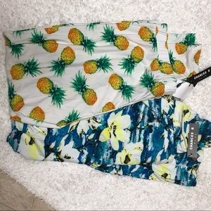 NWT 2 pair 3X patterned soft leggings